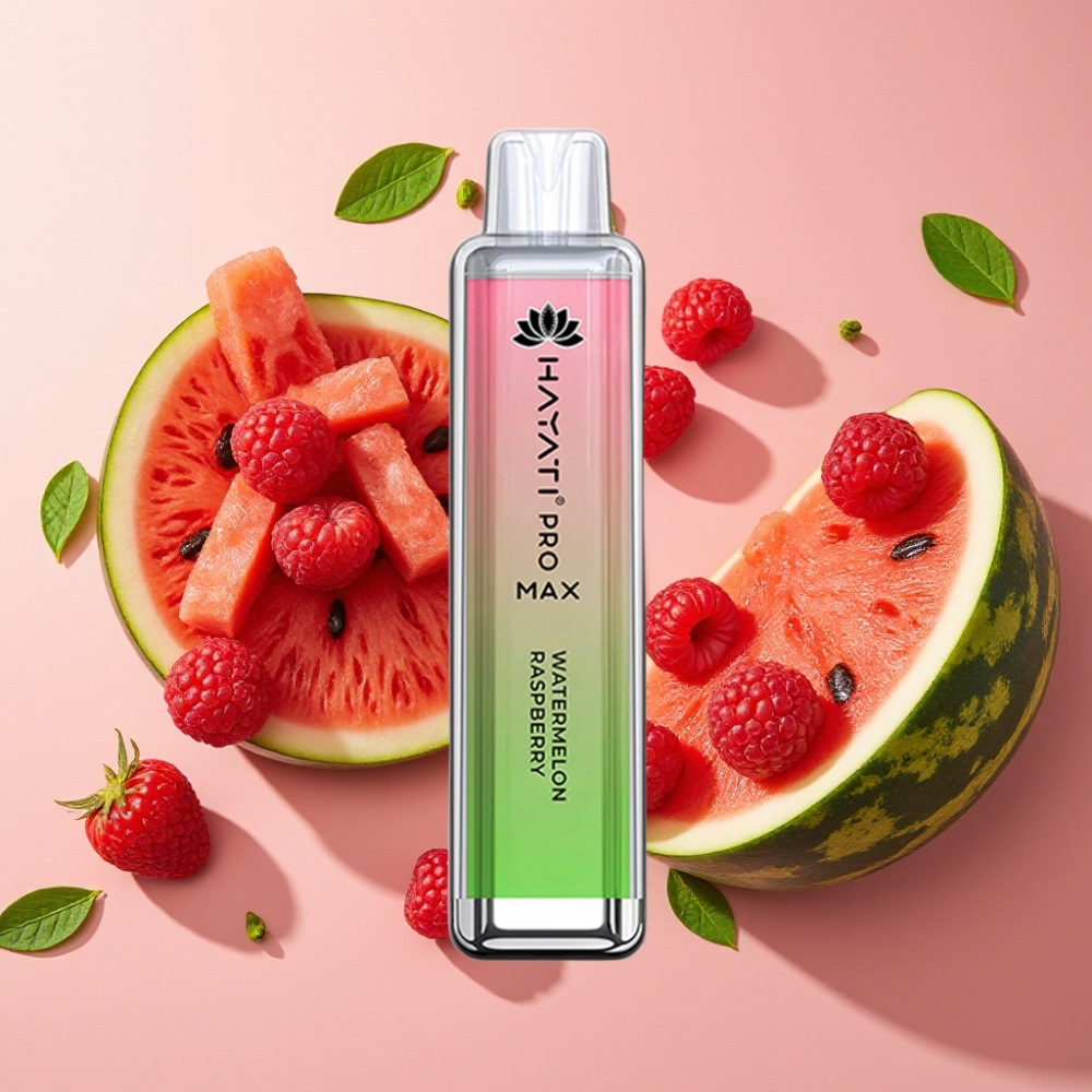 Hayati Pro Max 4000 Puffs Pastèque Framboise 5% 1400mAh Rechargeable