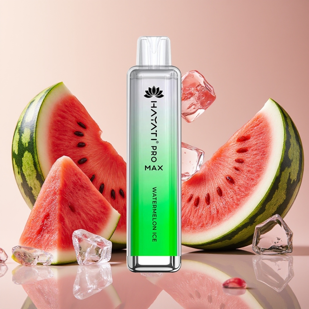 Hayati Pro Max 4000 Puffs Pastèque Glacée - 2ml/10ml, 1400mAh, Rechargeable