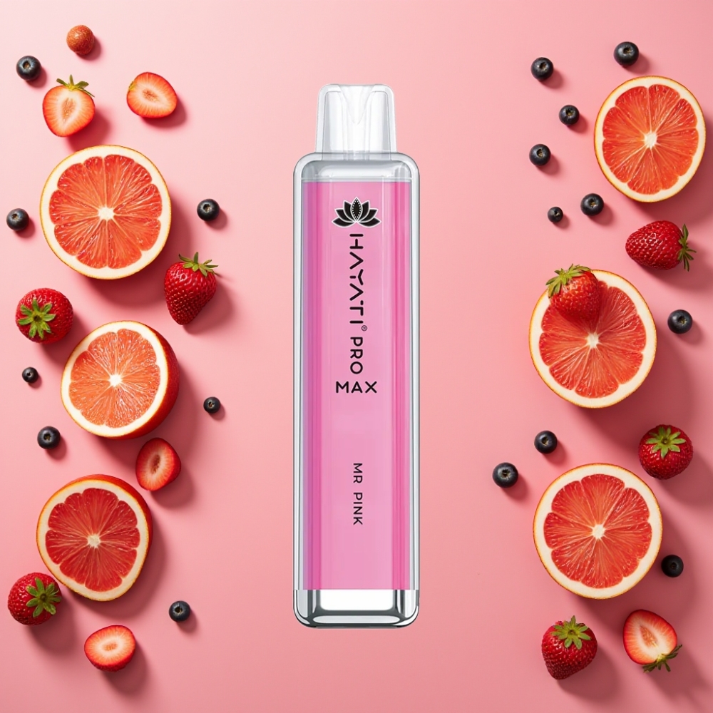 Hayati Pro Max 4000 Puffs Rechargeable 1400mAh 2%/5% Nicotine Mr Rose