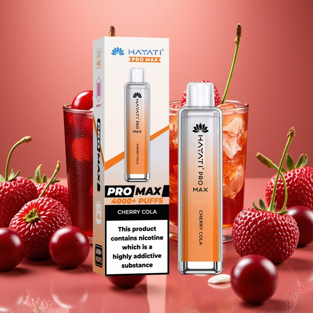 Hayati Pro Max 4000 Puffs Rechargeable 1400mAh Cherry Cola
