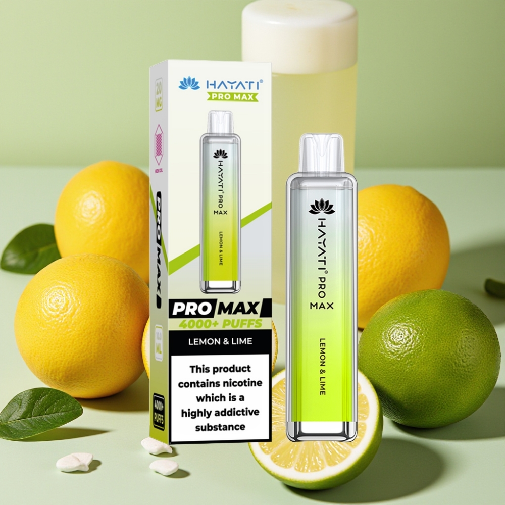 Hayati Pro Max 4000 Puffs Rechargeable 1400mAh Citron & Citron Vert