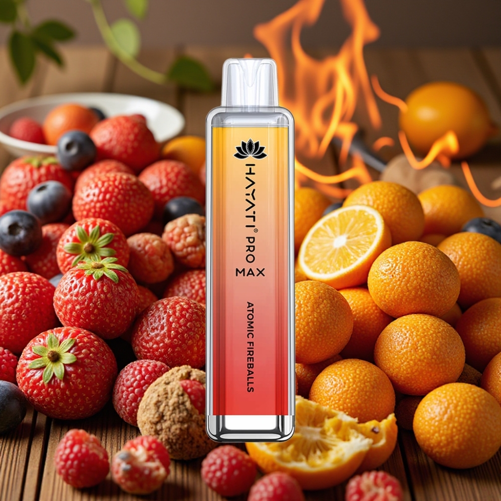 Hayati Pro Max 4000 Puffs Rechargeable 2ml/10ml TPD 5% Nicotine Bonbons Atomiques