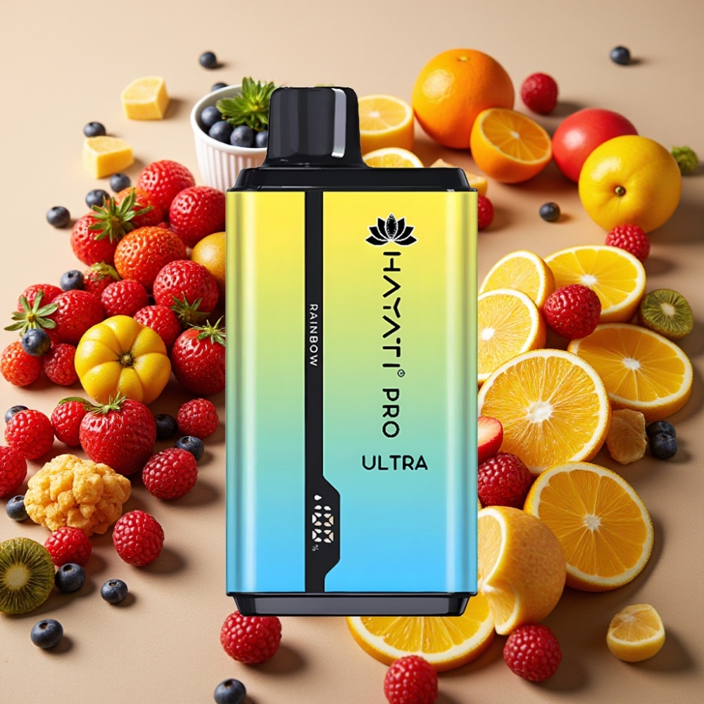 Hayati Pro Ultra 15000 Puffs Arc-en-ciel - 2×12ml 2% 850mAh