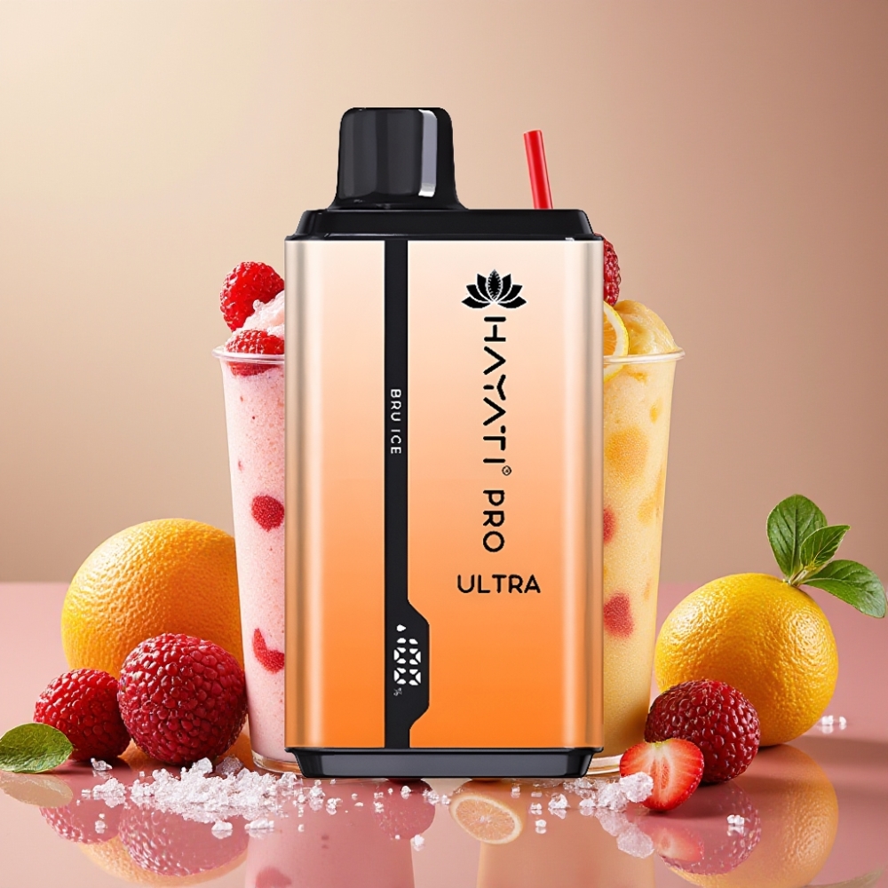 Hayati Pro Ultra 15000 Puffs Bru Glace - 2×12ml, 2%, 850mAh