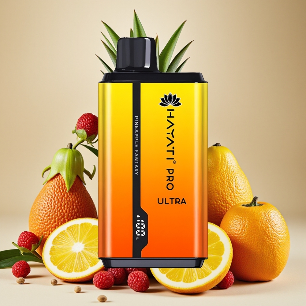 Hayati Pro Ultra 15000 Puffs Fantaisie Ananas 850mAh 2×12ml 2%