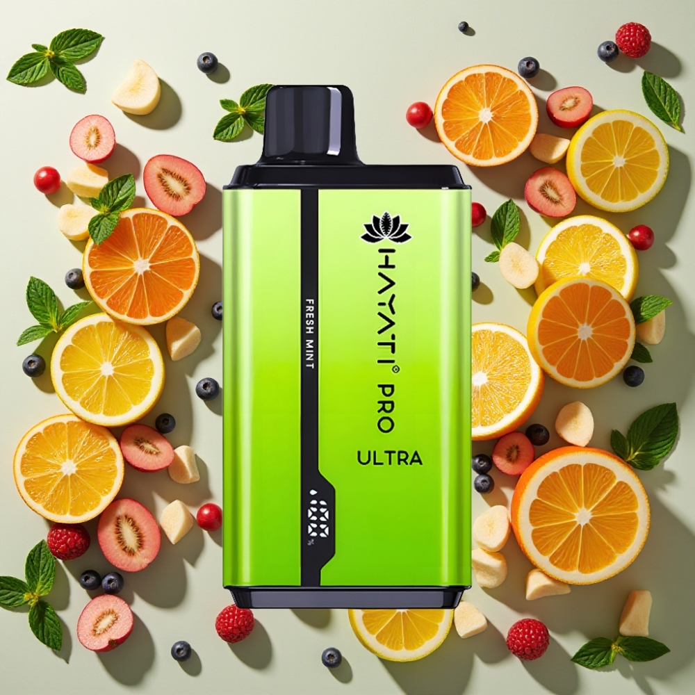 Hayati Pro Ultra 15000 Puffs Menthe Fraîche 2×12ml 2% 49 saveurs