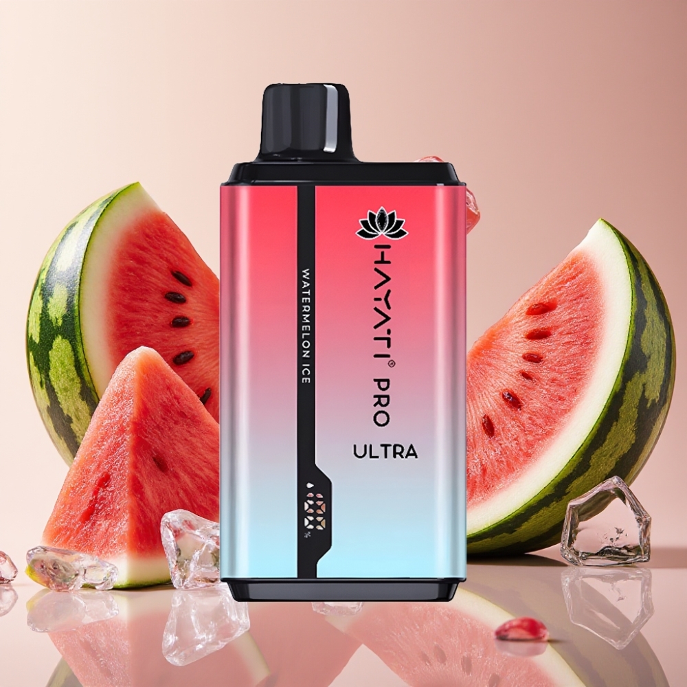 Hayati Pro Ultra 15000 Puffs Pastèque Glacée 2×12ml 2% 49 saveurs