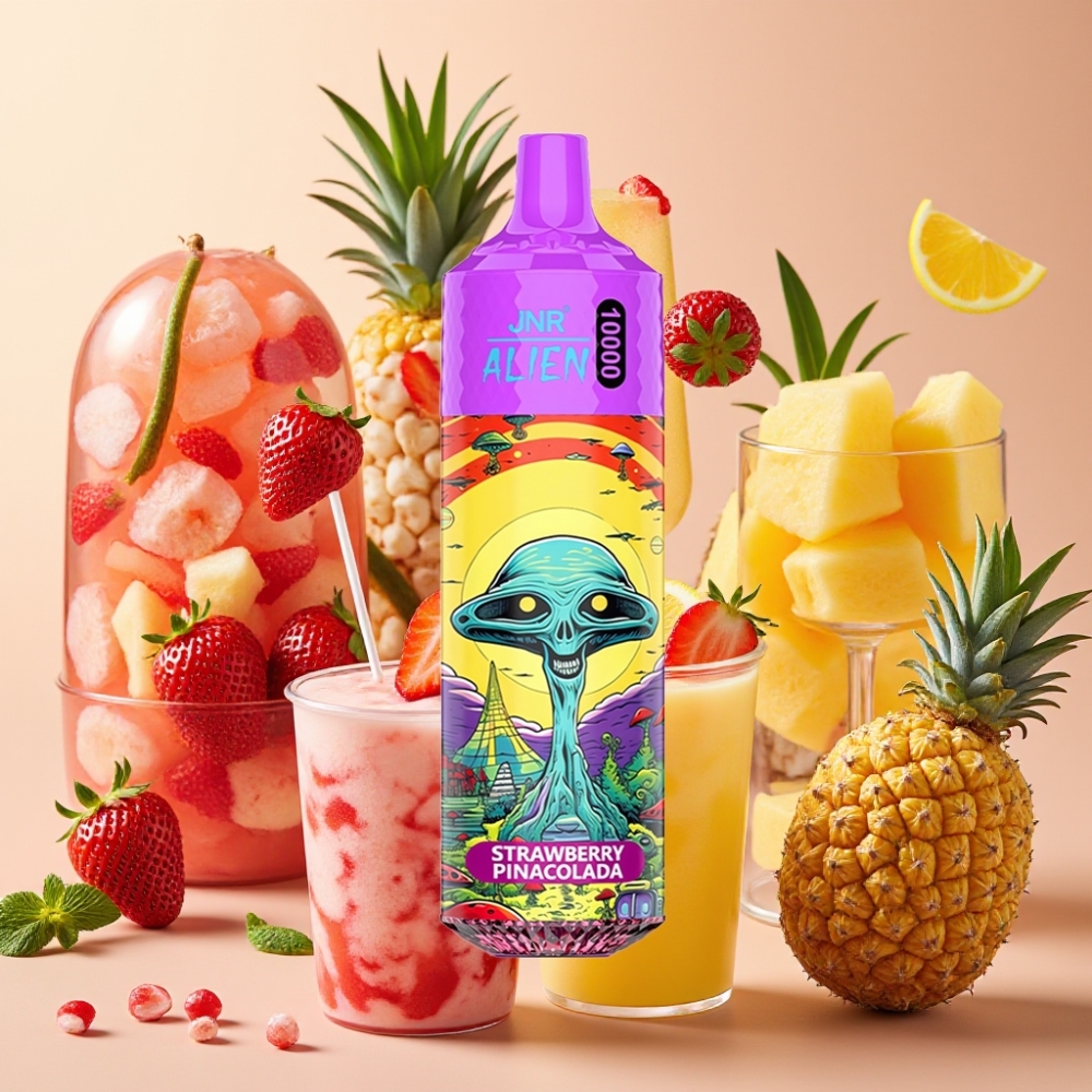 JNR Alien 10000 Puffs 850mAh 20ml Type-C Fraise Pina Colada