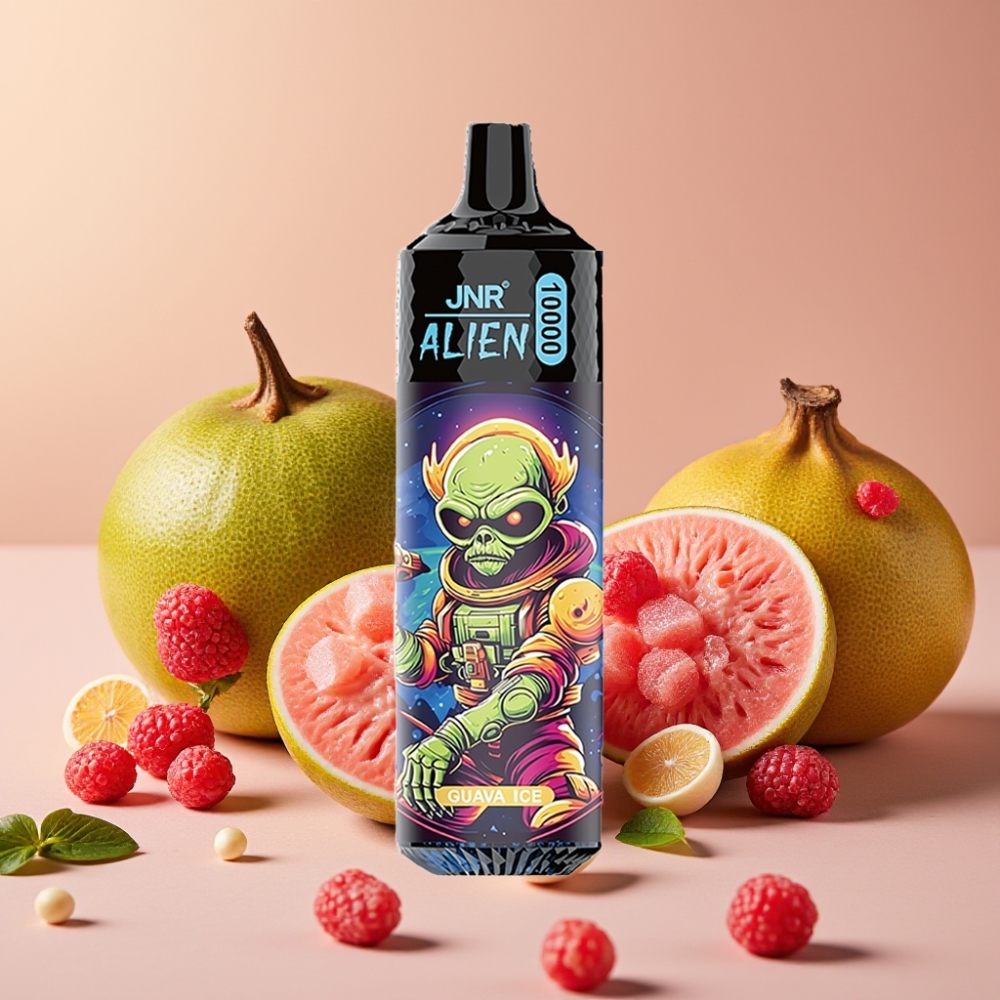 JNR Alien 10000 Puffs Disposable Vape Goyave Glacée - 850mAh, 20ml, Type-C