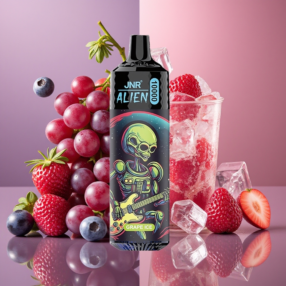 JNR Alien 10000 Puffs Glace Raisin 850mAh 20ml RGB France vape fournisseur