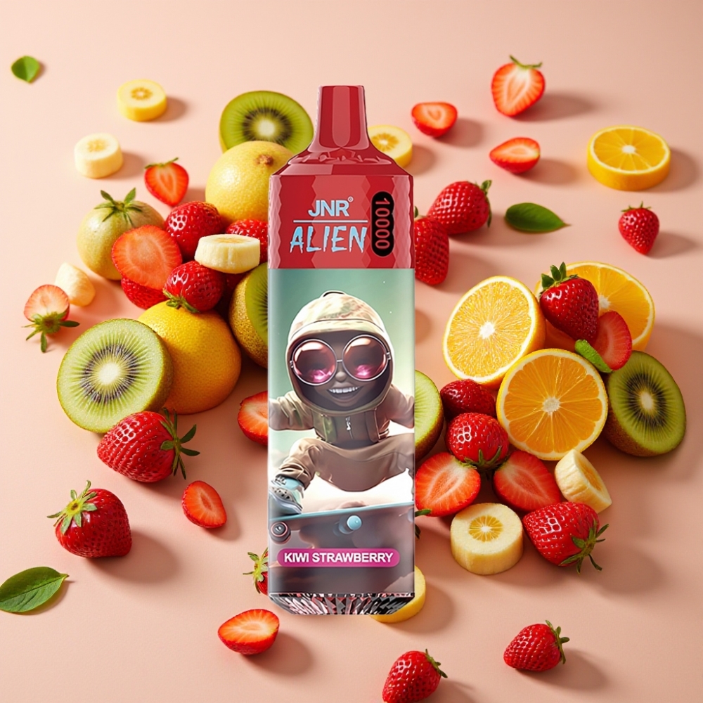 JNR Alien 10000 Puffs Kiwi Fraise 850mAh 20ml Type-C RGB