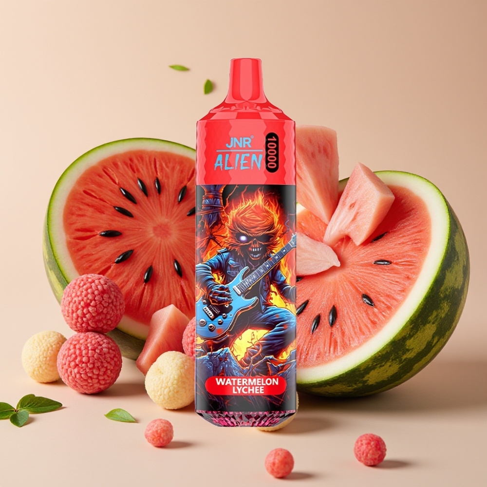 JNR Alien 10000 Puffs Pastèque Litchi – 850mAh, 20ml, Type-C