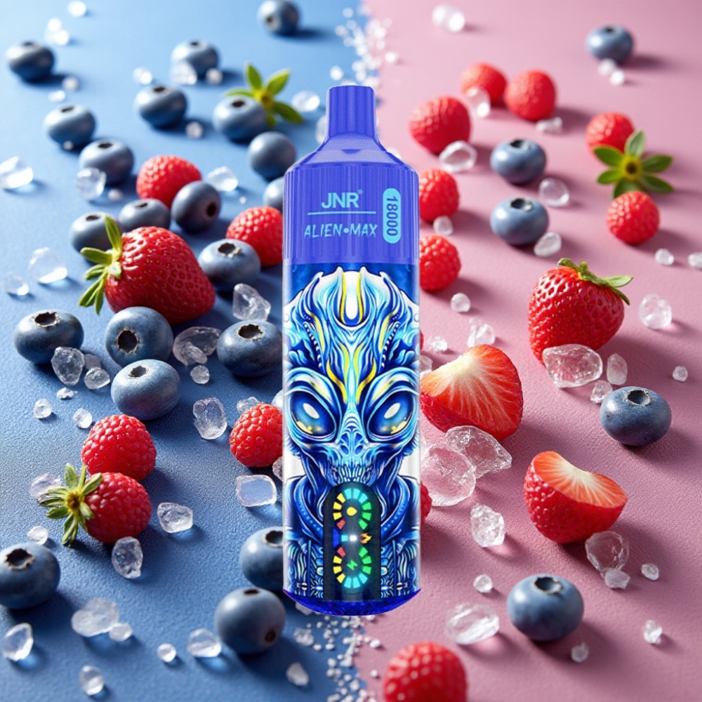 JNR Alien Max 18000 Puffs Bluberry On Ice - 28ml, 850mAh, Dual Mesh