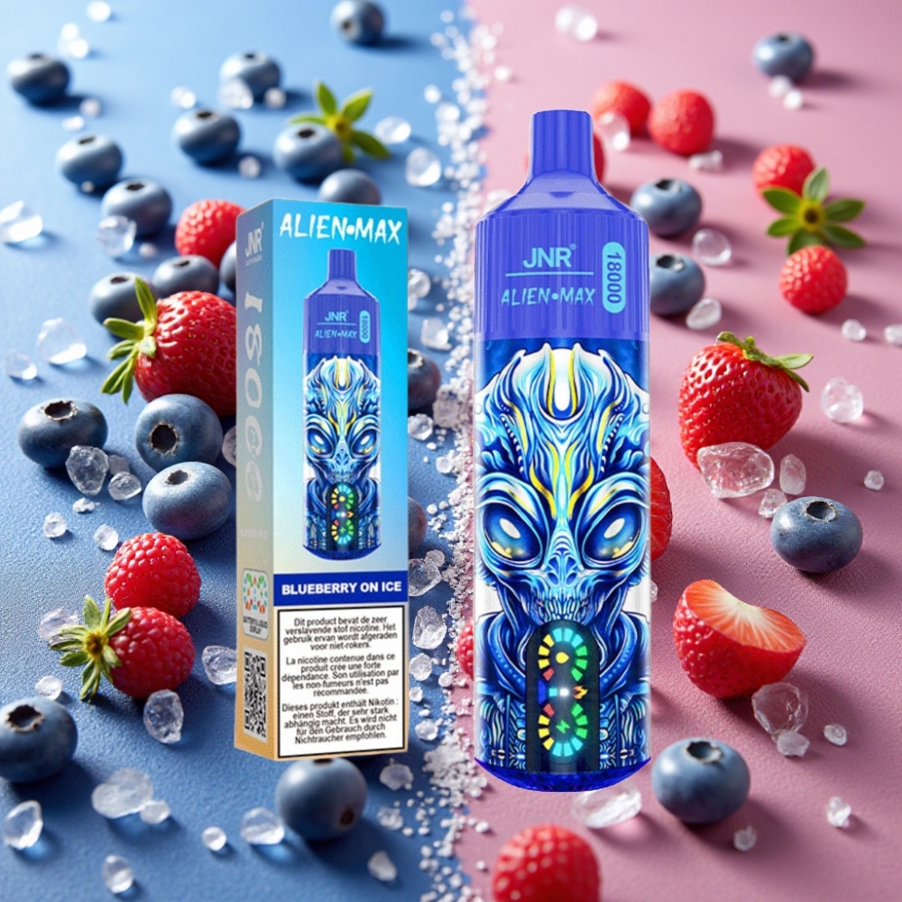 JNR Alien Max 18000 Puffs Bluberry On Ice - 28ml, 850mAh, Dual Mesh