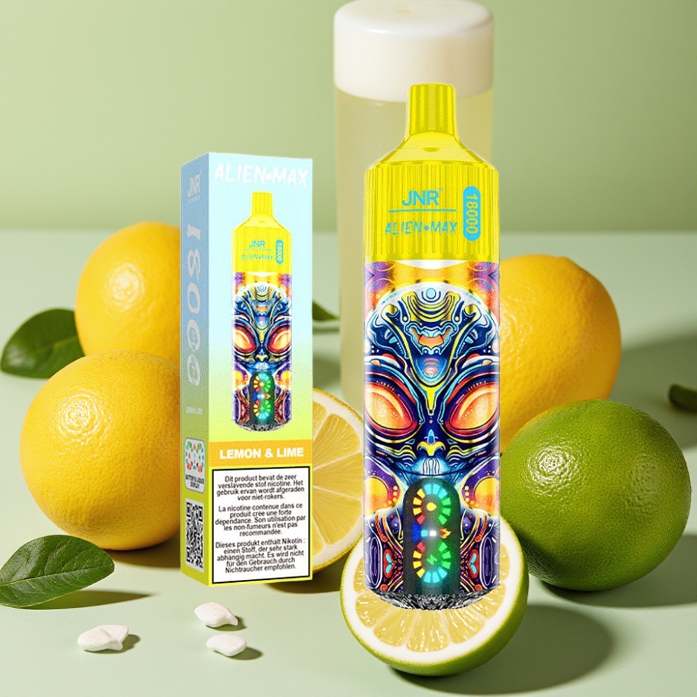 JNR Alien Max 18000 Puffs Citron & Citron Vert - 20 saveurs, 850mAh, 28ml