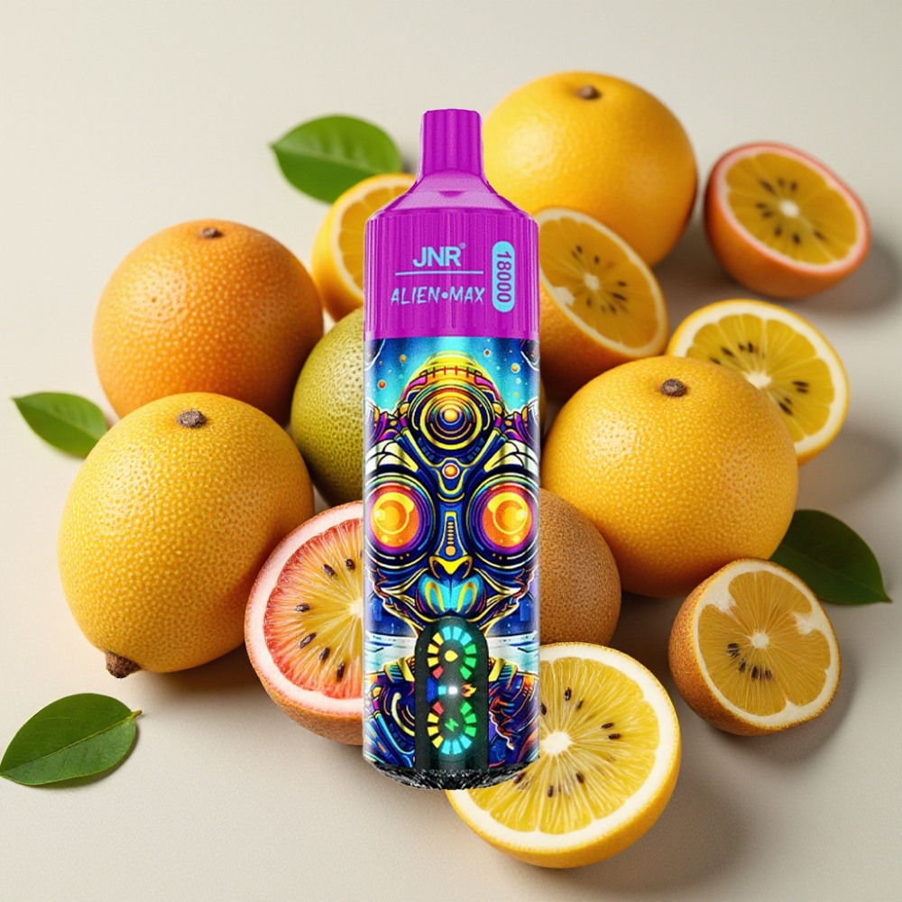 JNR Alien Max 18000 Puffs Kiwi Fruit de la Passion Goyave - 20 saveurs, 28ml, 850mAh
