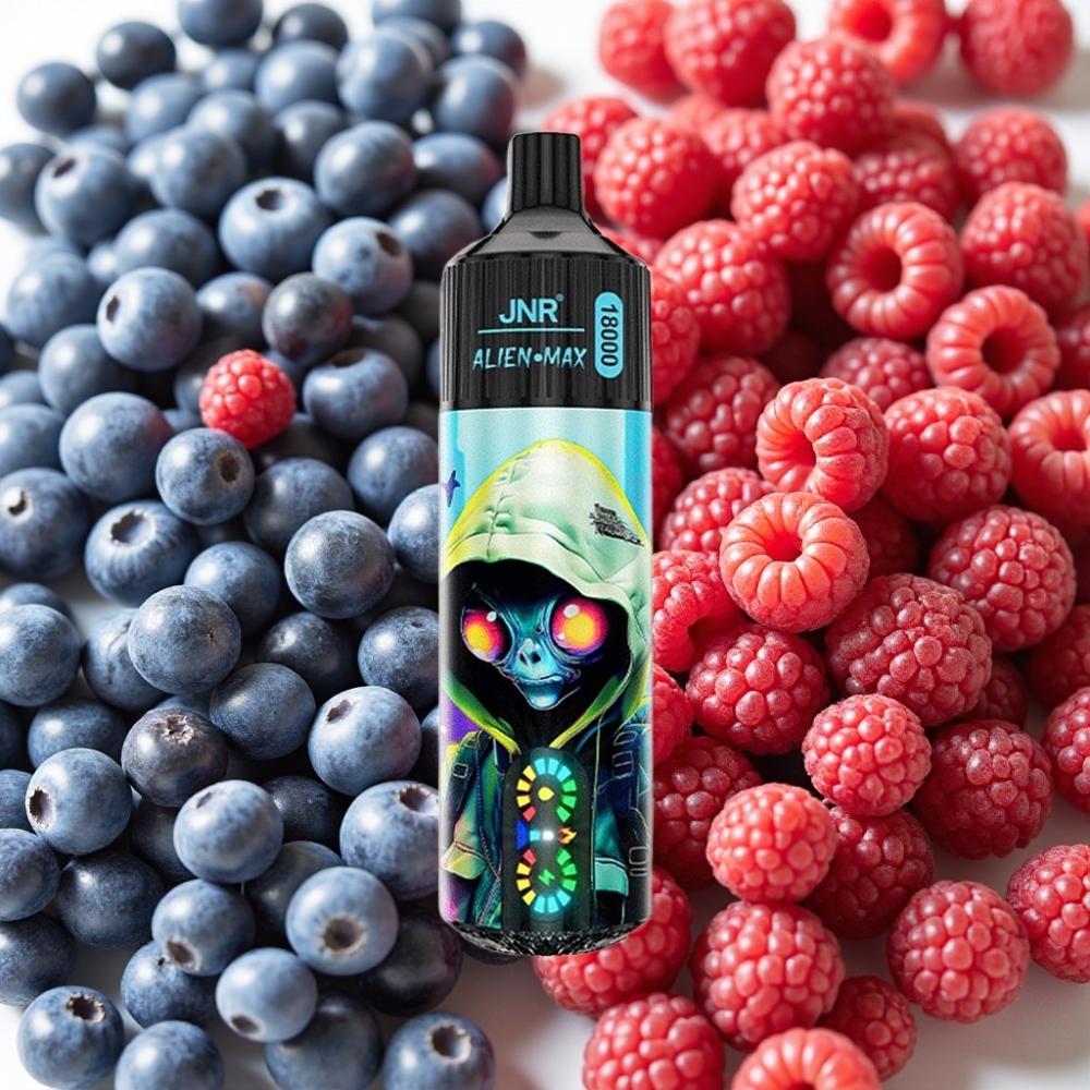 JNR Alien Max 18000 Puffs Myrtille Framboise, 28ml, 850mAh, Type-C