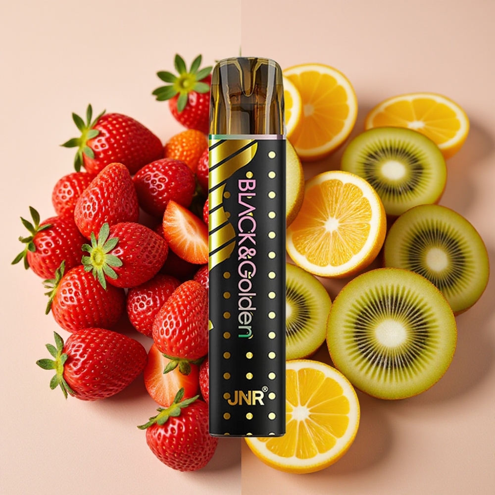 JNR Black&Golden 800 Puffs 2ml 2% Fraise Kiwi France vape fournisseur
