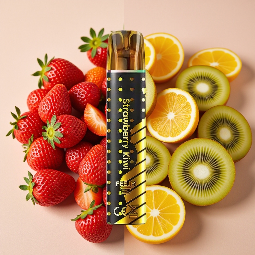 JNR Black&Golden 800 Puffs 2ml 2% Fraise Kiwi France vape fournisseur