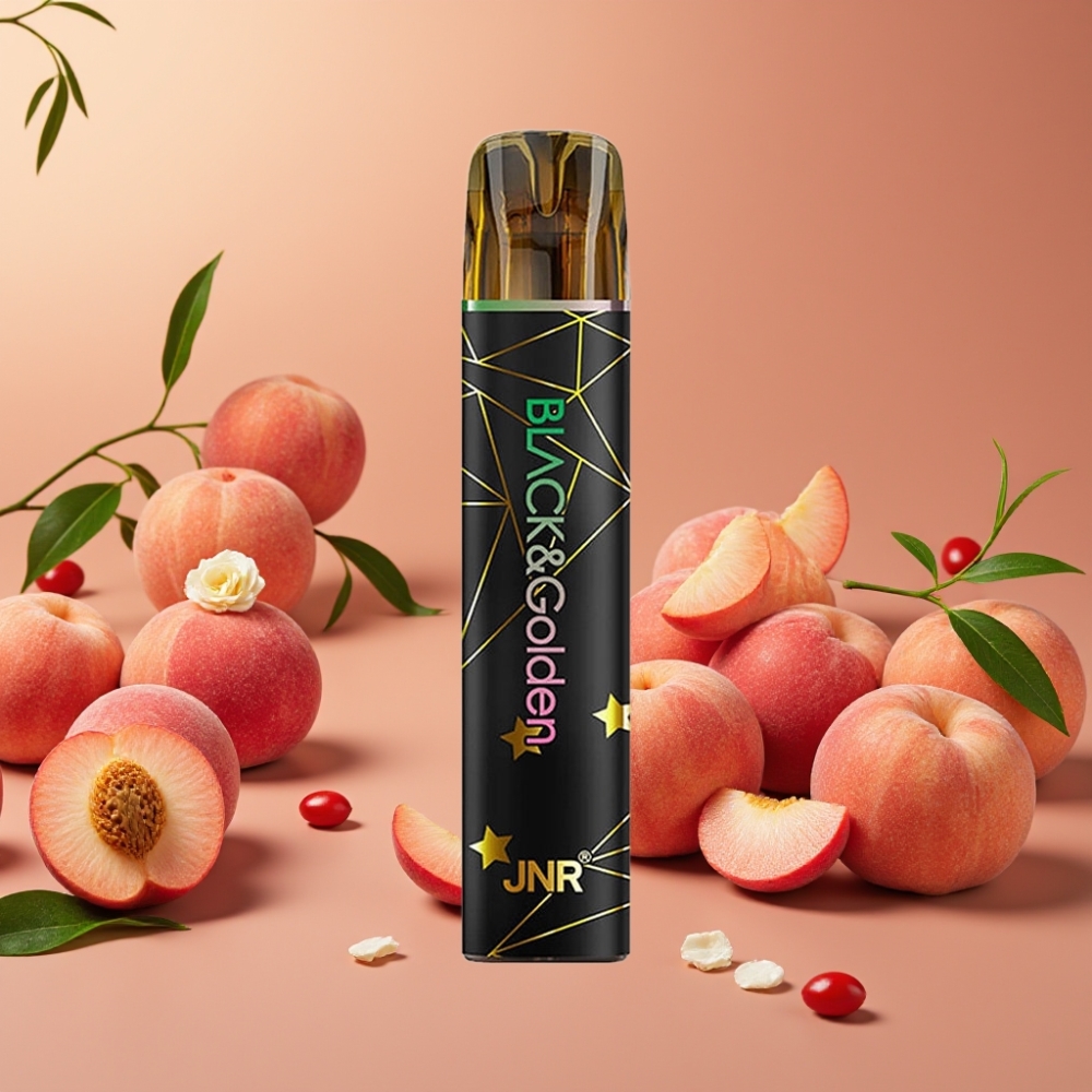 JNR Black&Golden 800 Puffs 2ml 2% Pêche France vape fournisseur