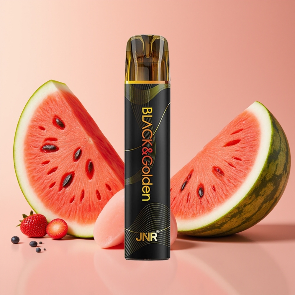 JNR Black&Golden 800 Puffs 2ml TPD 2% Bubble Gum Pastèque