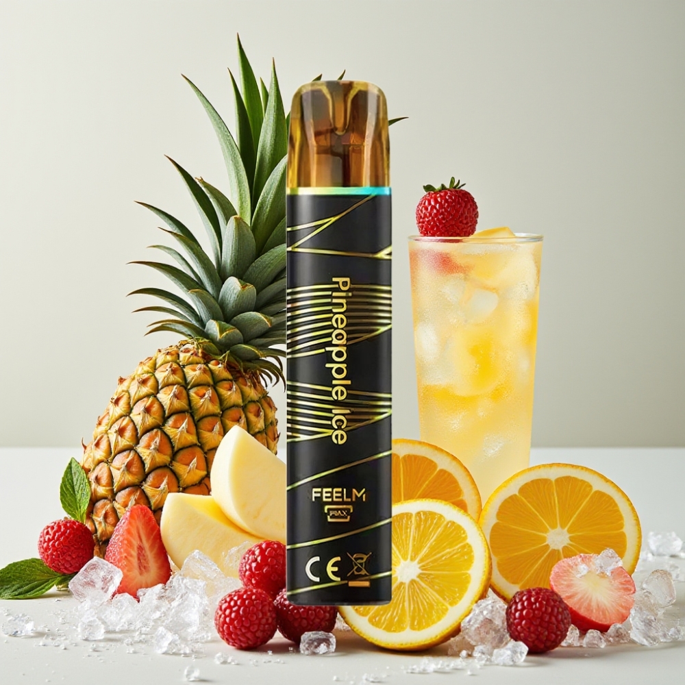 JNR Black&Golden 800 Puffs Ananas Glacé 550mAh 2ml TPD 2%