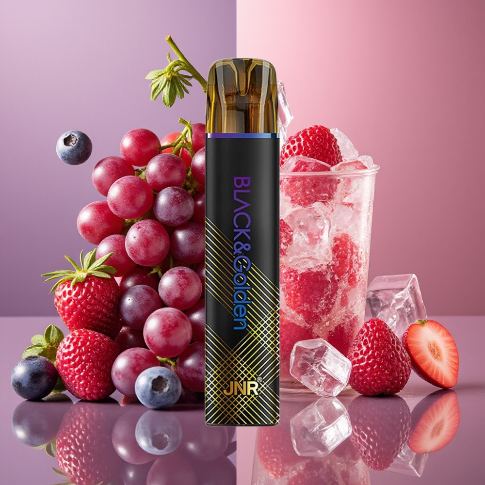 JNR Black&Golden 800 Puffs Glace Raisin 550mAh 2ml 2% Nicotine
