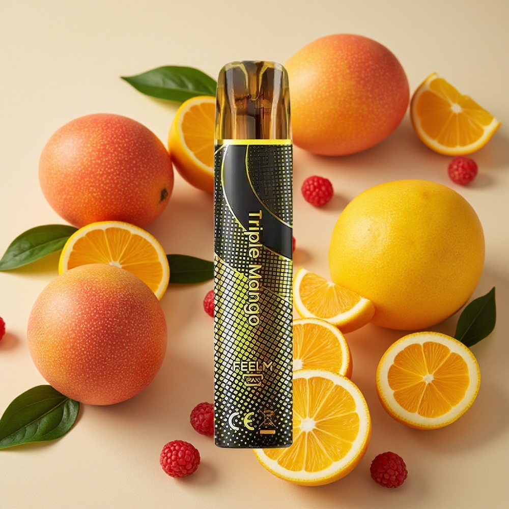JNR Black&Golden 800 Puffs Triple Mangue 550mAh 2ml 2% Nicotine