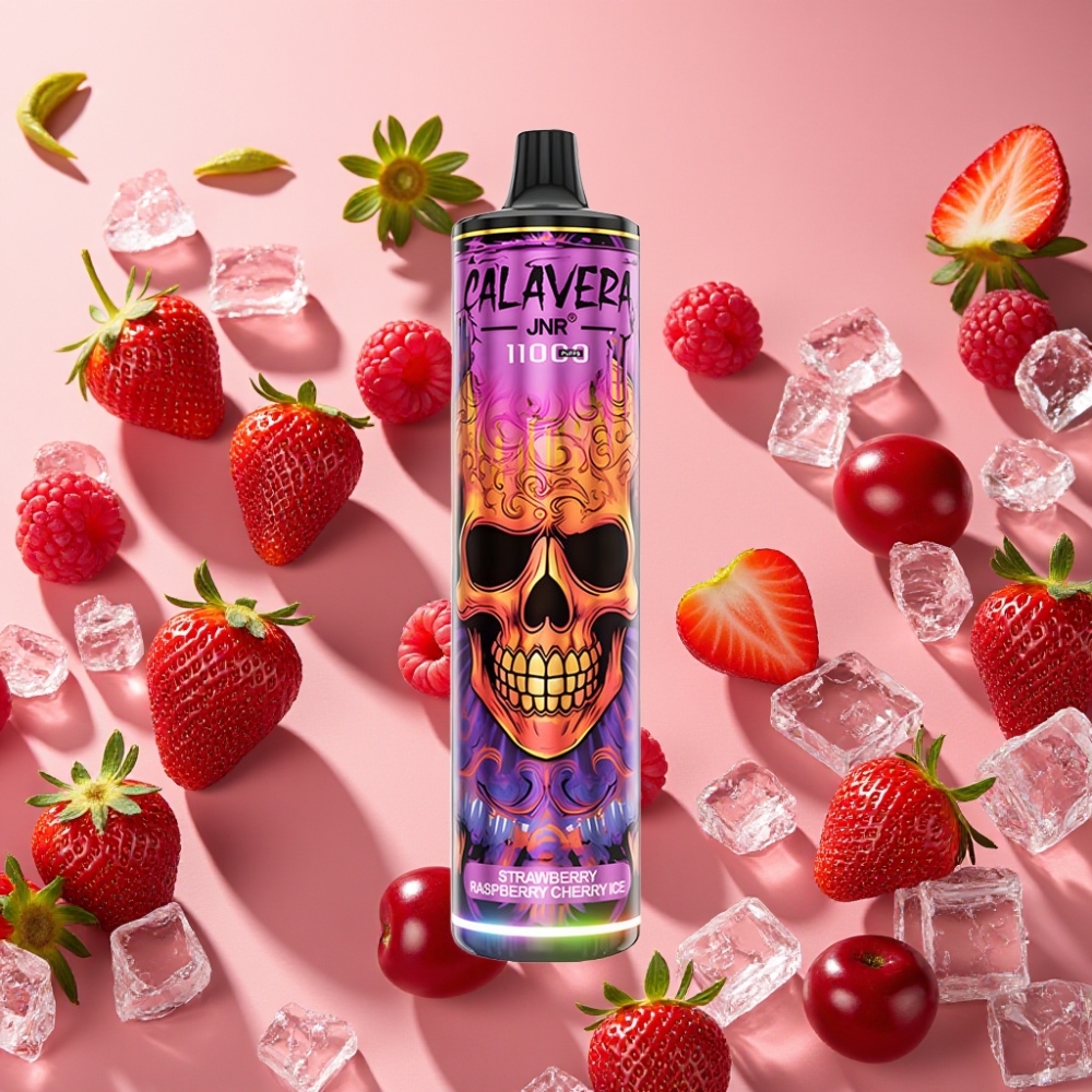 JNR Calavera 11000 Puffs Fraise Framboise Cerise Glace Type-C 850mAh 21ml