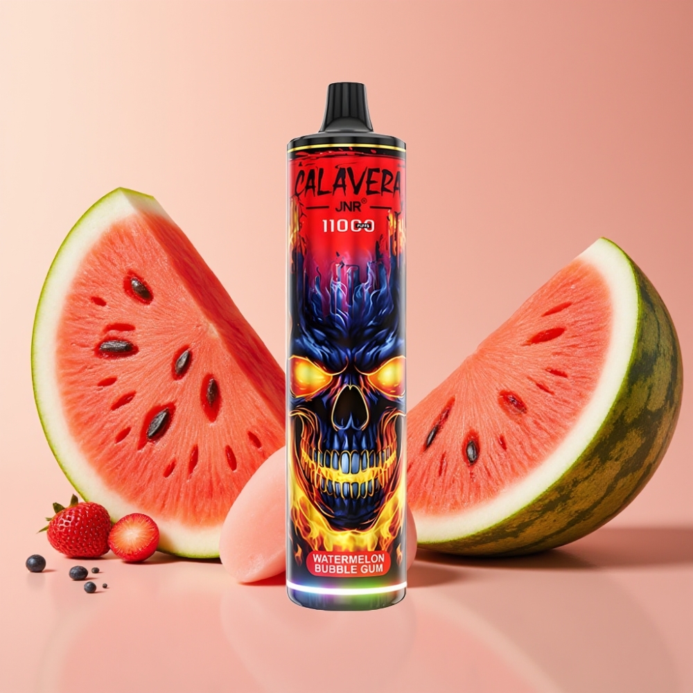 JNR Calavera 11000 Puffs - Port Type-C, 850mAh, 21ml, 1.0ohm - Gomme Bulle Pastèque