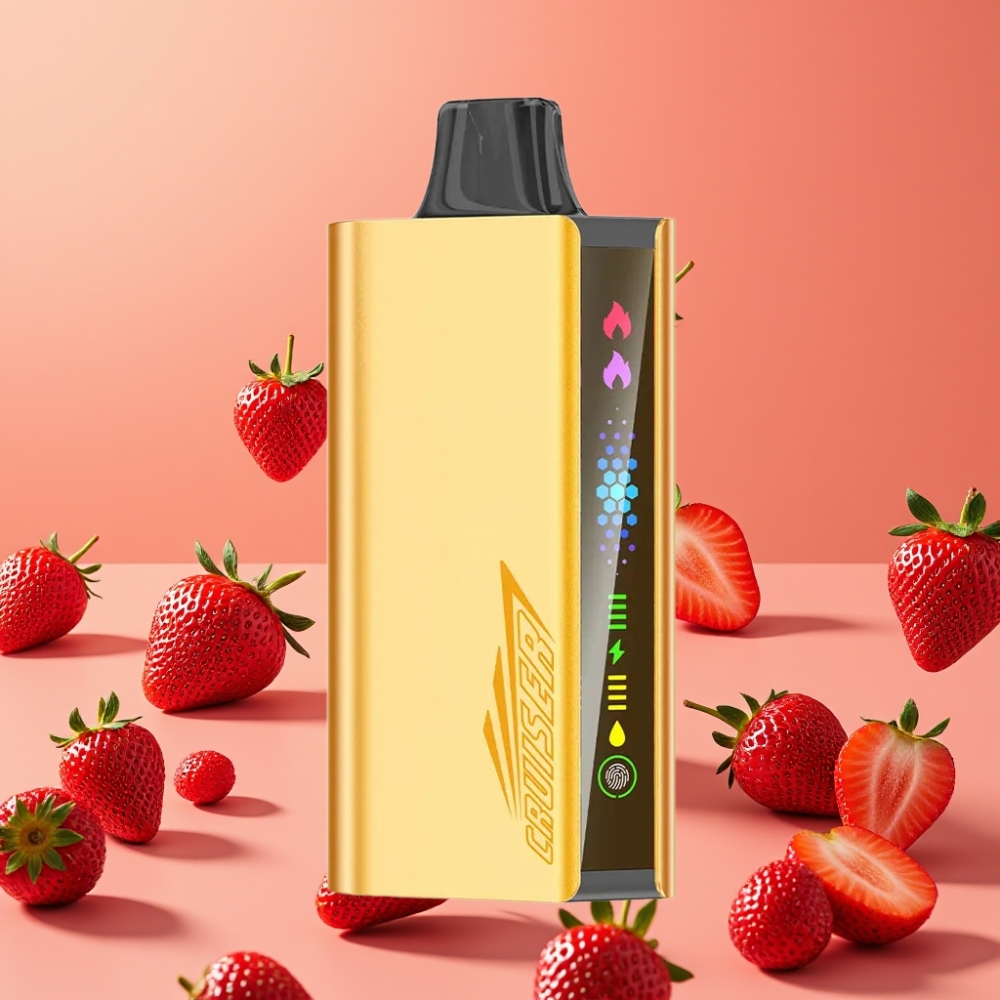 JNR Cruiser 12000 Puffs Sans Recharge - 25ml, 1.2ohm, Fraise Chupa Chups