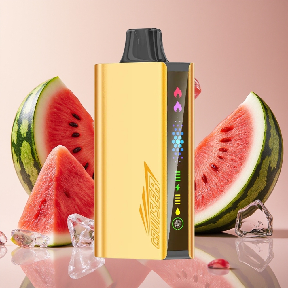 JNR Cruiser 12000 Puffs sans recharge - 25ml, 3500mAh, Pastèque Glacée