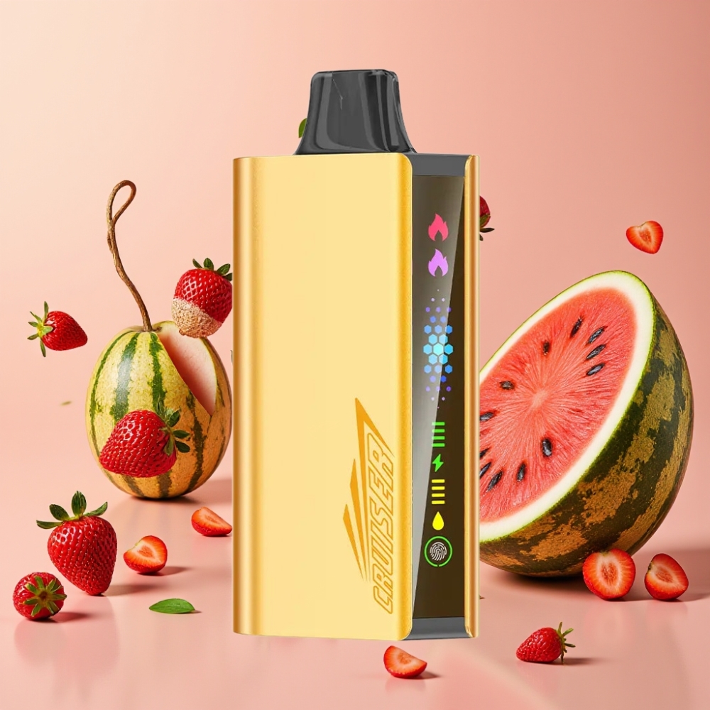 JNR Cruiser 12000 Puffs sans recharge - 25ml, 50mg/mL, Fraise Noix de Coco Pastèque