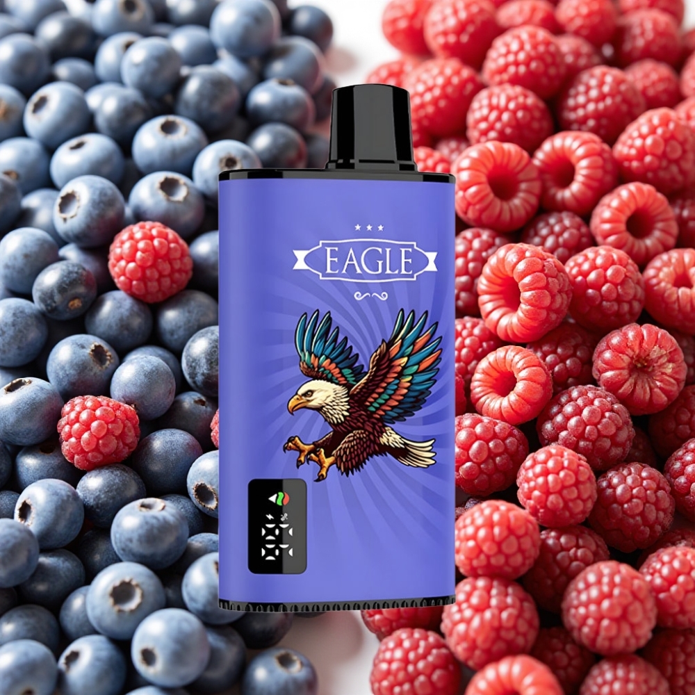 JNR EAGLE Smart 23000 Puffs Ecigarette Jetable Myrtille Framboise Cerise - 25ml 2% 750mAh