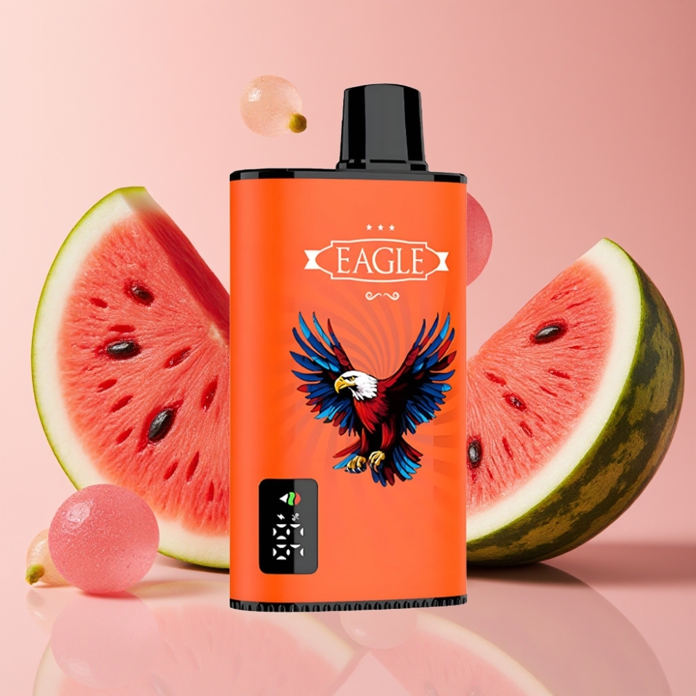 JNR EAGLE Smart 23000 Puffs Écran Digital 1.0ohm Mesh 25ml Bubblegum Pastèque