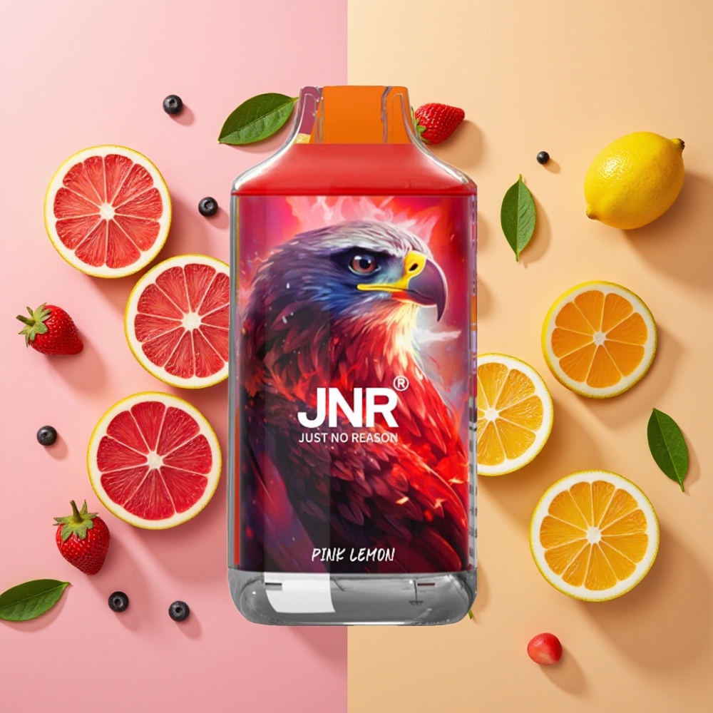 JNR Falcon 16000 Puffs Citron Rose – 850mAh, 22ml, Dual Mesh, Type C/Lightning