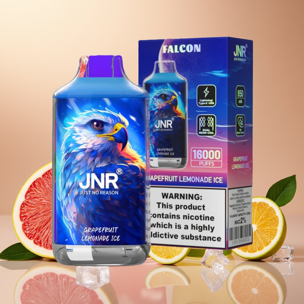 JNR Falcon 16000 Puffs Pamplemousse Lemonade Ice 22ml 850mAh Dual Mesh