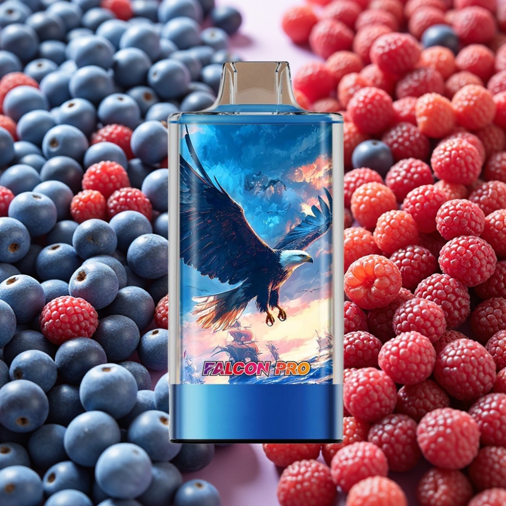 JNR Falcon Pro 28000 Disposable Blue Razz Cerise 30ml 5% Smart Display Dual Mesh