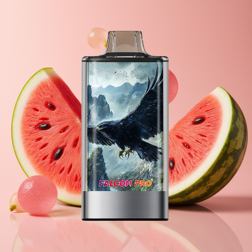 JNR Falcon Pro 28000 Disposable Vape Bubblegum Pastèque 30ml 950mAh 5% Nicotine