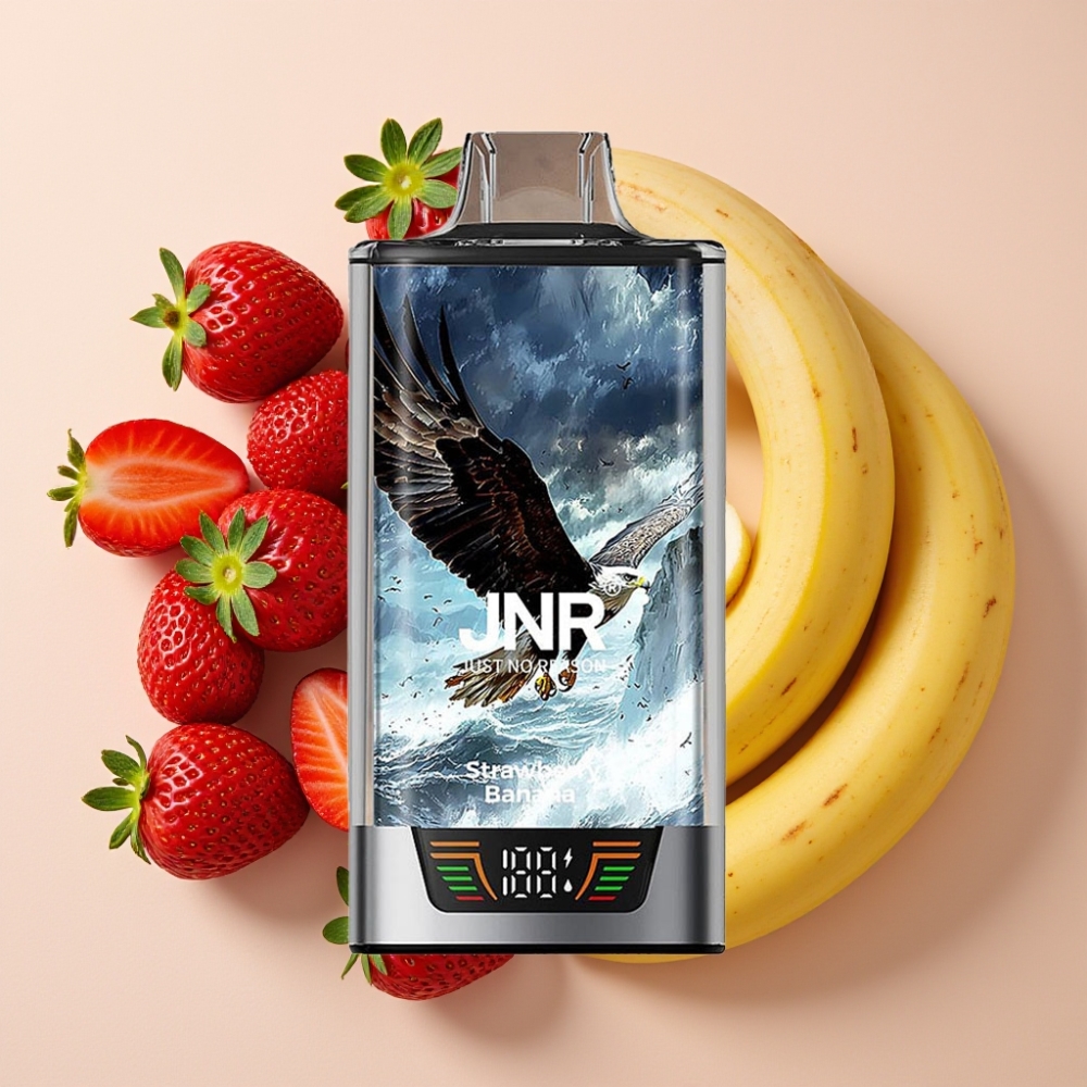 JNR Falcon Pro 28000 Disposable Vape Fraise Banane 30ml 950mAh 5% Nicotine