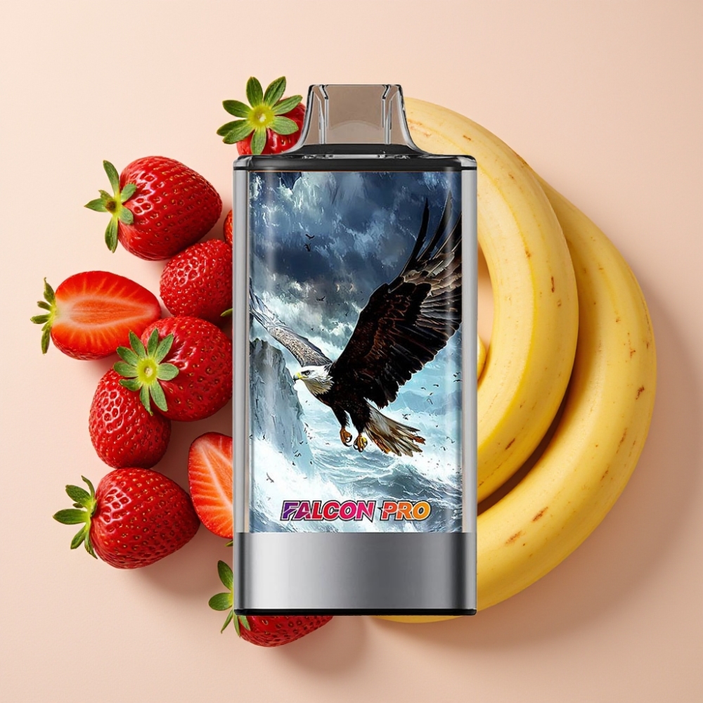 JNR Falcon Pro 28000 Disposable Vape Fraise Banane 30ml 950mAh 5% Nicotine
