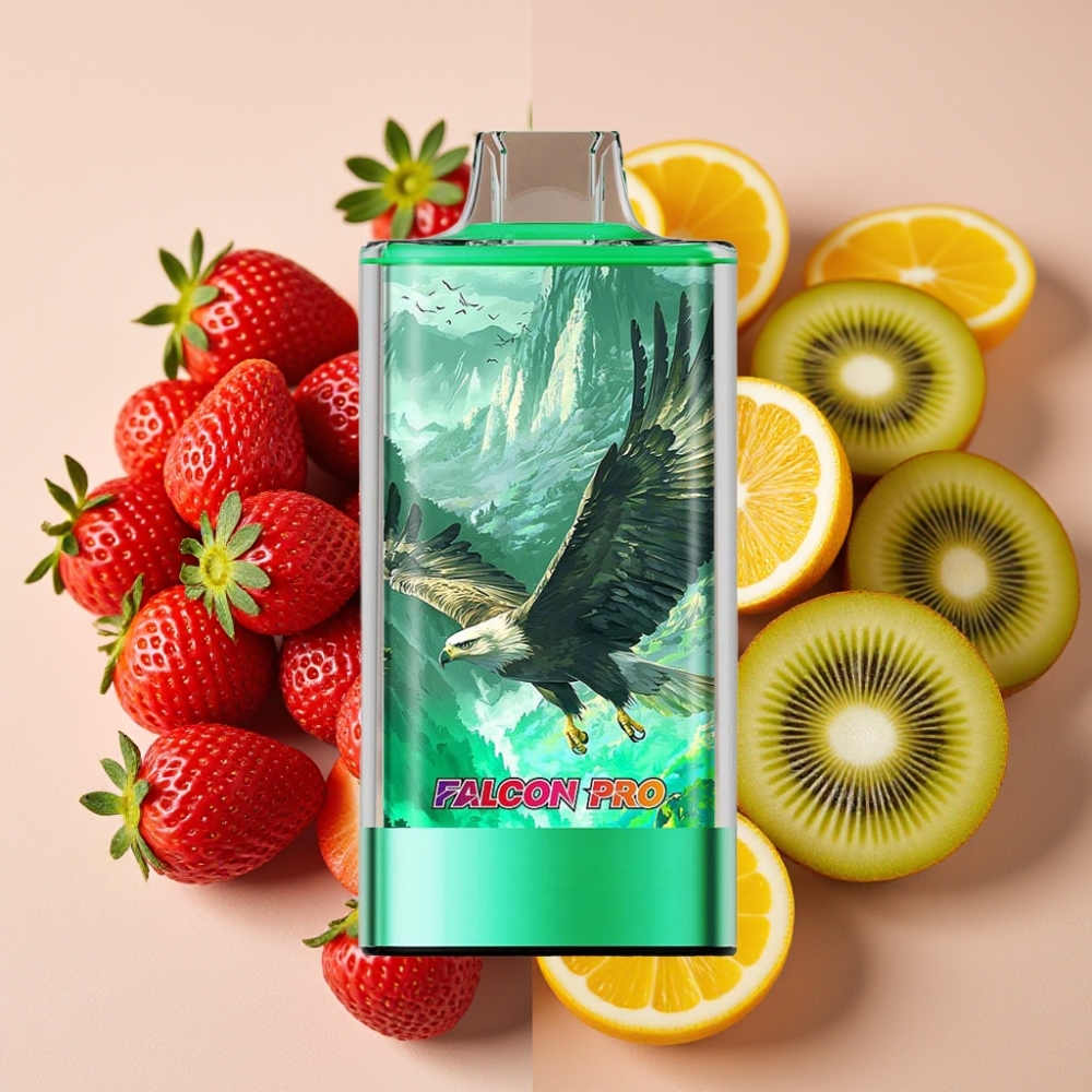 JNR Falcon Pro 28000 Disposable Vape Fraise Kiwi 30ml 5% Nicotine