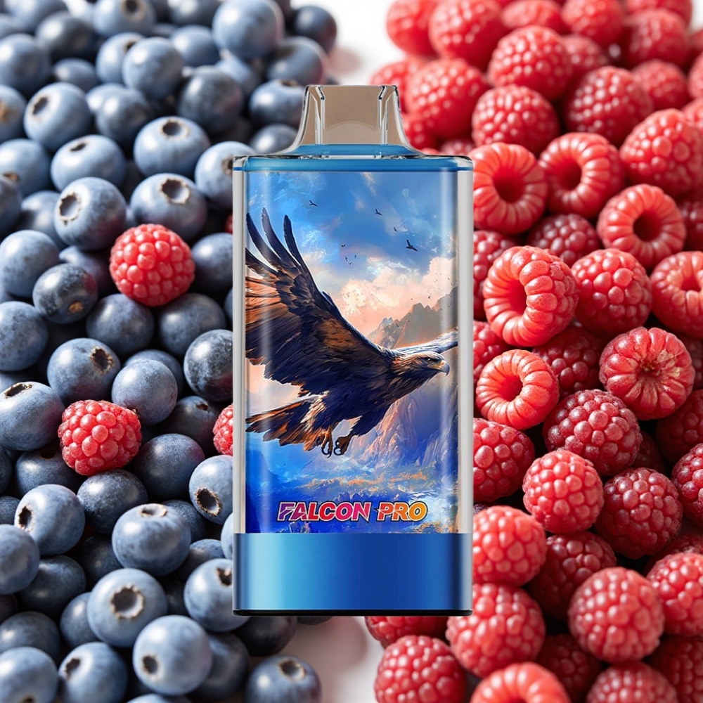 JNR Falcon Pro 28000 Disposable Vape Myrtille Framboise Cerise 30ml 950mAh 5%