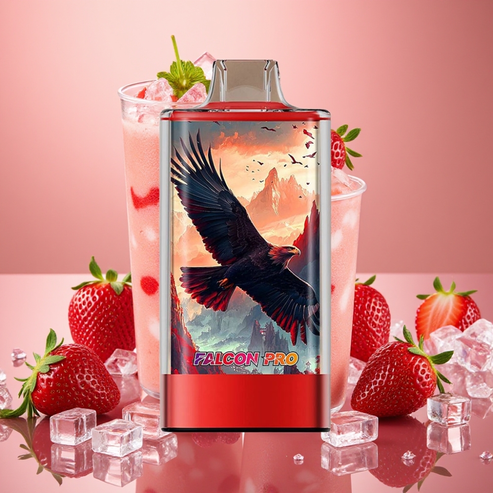 JNR Falcon Pro 28000 Fraise Glacée 30ml 950mAh 5% Ecran Dual Mesh USB-C MTL
