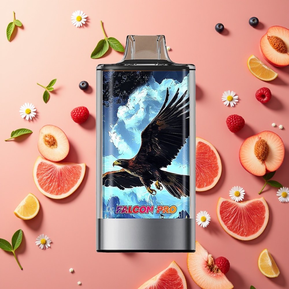 JNR Falcon Pro 28000 Puffs 30ml 950mAh 5% Pêche Blanche Framboise