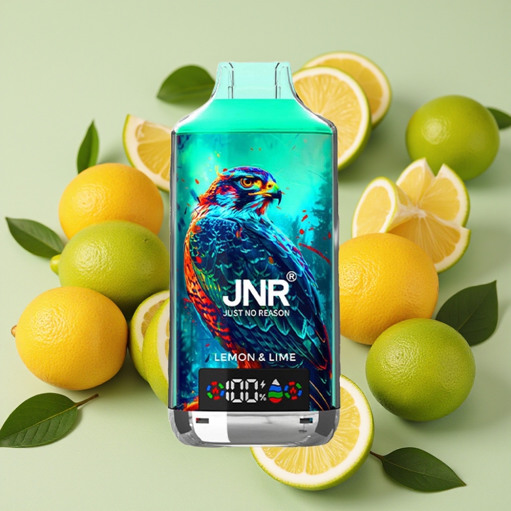 JNR Falcon X 18000 Puffs Citron Vert - 24ml, Dual Mesh Coil, Type-C