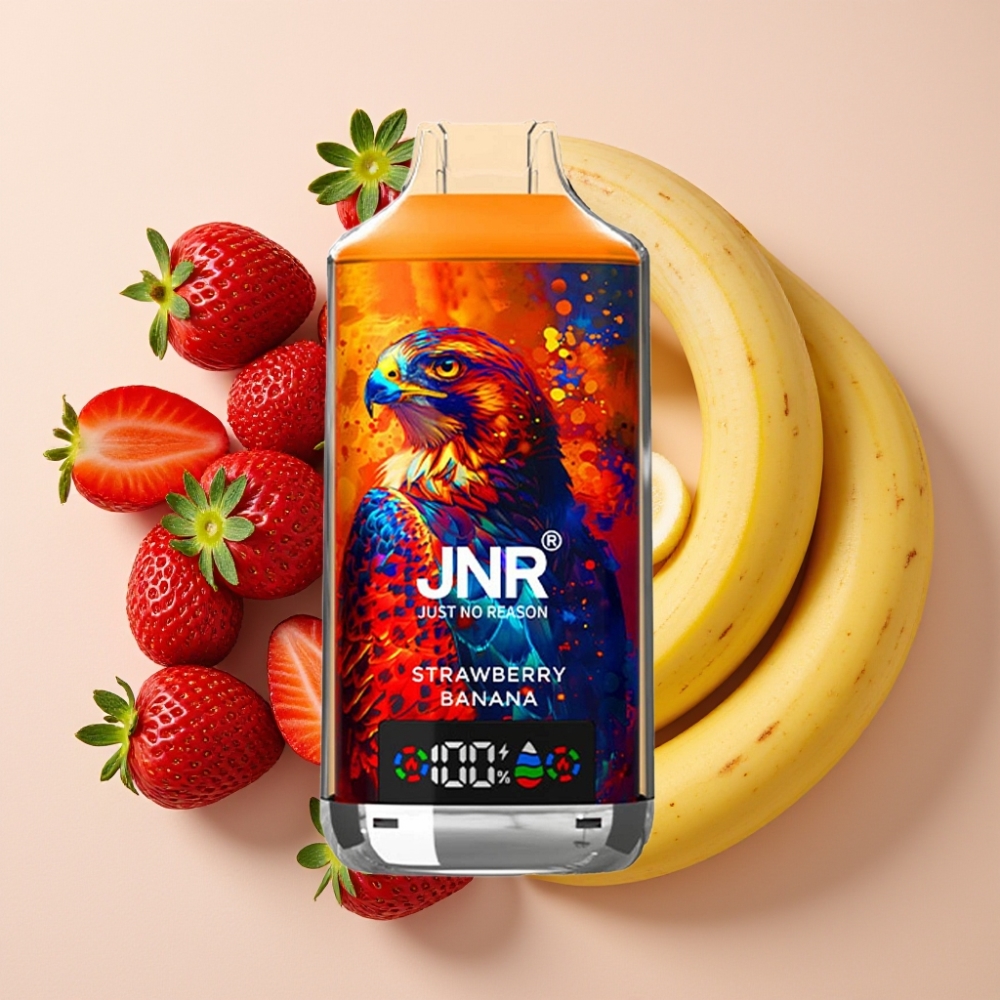 JNR Falcon X 18000 Puffs Fraise Banane 24ml 750mAh Dual Mesh