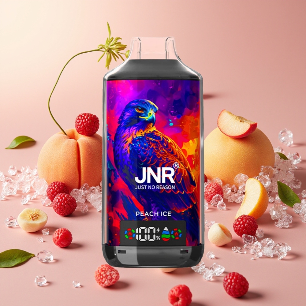 JNR Falcon X 18000 Puffs Pêche Glacée - 750mAh, 24ml, Dual Mesh Coil, Type-C