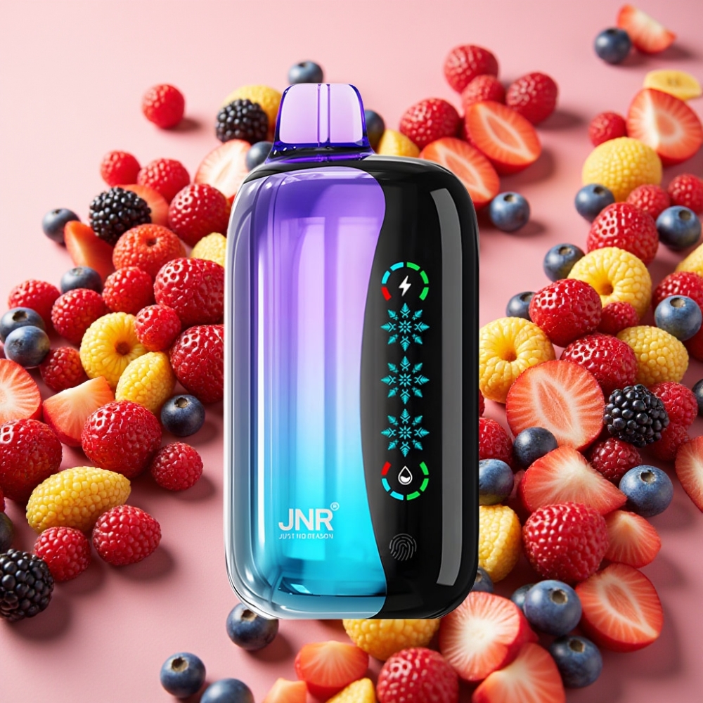JNR Flex Ice 21000 Puffs Baie Mixte, Ice Adjustable, 26ml, 1.2 Ohm Dual Mesh