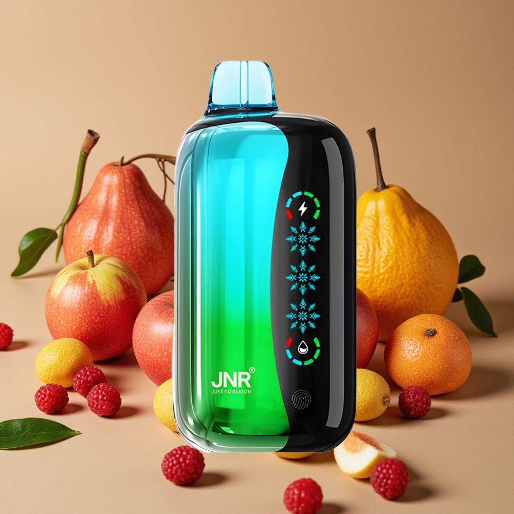 JNR Flex Ice 21000 Puffs Double Pomme, 26ml, Airflow Réglable, Ecran Tactile